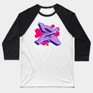 Letter Z -  Graffiti Street Art Style Baseball T-Shirt